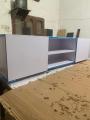 TV Console Table  for Up to 60 Inch TV s ,   2 Storage Cabinet with Open Shelves for Living Room Bedroom,Black. 