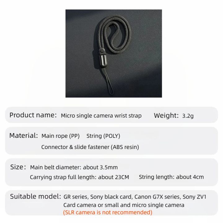 10kg%20Camera%20Wrist%20Strap%20Hanging%20Anti-Fall%20Rope%20for%20Ricoh%20GR2%20GR3%20GR3x%20%20ZV1%20%20G7X%20%20Fuji%20SLR%20Micro%20Single%20Accessories%20-%20Image%206