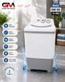 GMW-860 Large Size Semi Automatic Washing Machine | 5 Suits Washing Capacity | Heavy Weight | Durable Plastic Body | Pure Grey | Powerful Washing Performance | GM Home Appliances. 