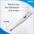 Omron MC-246 Digital Clinical Thermometer – High-Accuracy Medical Thermometer with Last Reading Recall, °C/°F Switchable, Water-Resistant Design, and Replaceable Battery for Oral, Rectal, or Underarm Use. 