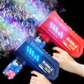 Fully Automatic Space Bubble Blowing Toy Bubble Gun Outdoor Bubble Machine Gift Holiday Gift Toy (Without Bubble Water). 