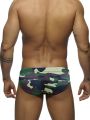 Men's Patterned Quick-Dry High-Elastic Drawstring Brief Swim Trunks, Beach Swimming & Surfing Sports Shorts. 
