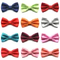 Hot Pure Men's Bow Tie Adjustable Butterfly Neckties Solid Plaid Bowtie For Man Wedding Party Boy Girl Bowknot. 
