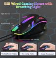 Bajeal GM-206 backlit optical wired gaming mouse, designed for precision and aesthetic appeal in both gaming and office environments. Key features include. 