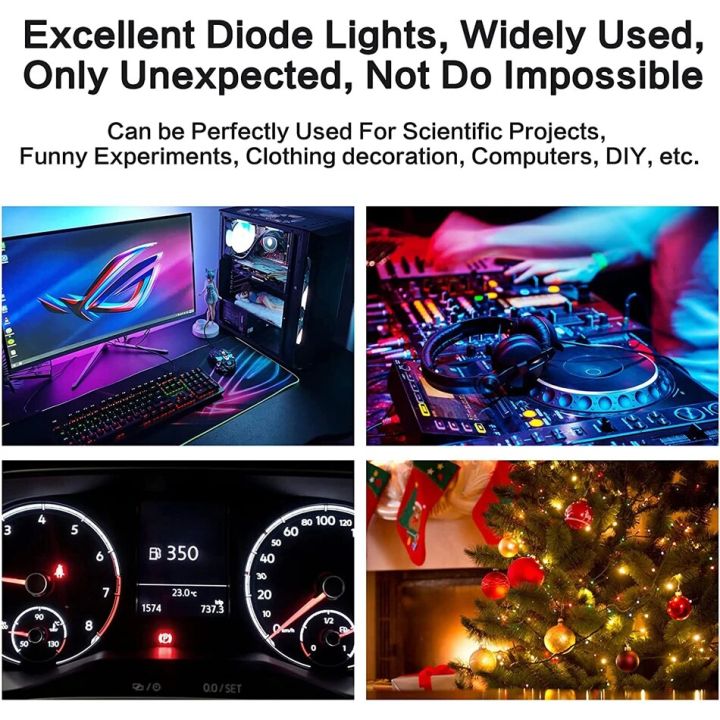 200%20Pcs%20Led%20Diode,%203mm%205mm%20Clear%20LED%20Light%20Emitting%20Diodes%20Bulb%20LED%20Lamp%20Red%20Green%20Blue%20Yellow%20White,%20for%20Science%20Experiment%20-%20Image%205