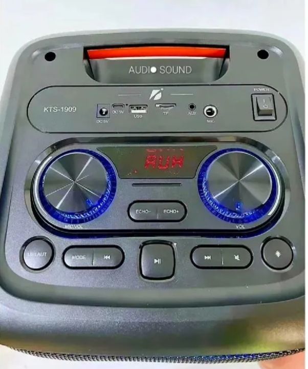 Kts-1909%20Dual%208%20Inch%20Karaoke%20Subwoofer%20Bt%205.0%20Dj%20Good%20Sound%20Speaker%20with%20Wireless%20Microphone%20Portable%20Bass%20Rgb%20Light%20Speaker%20-%20Image%204