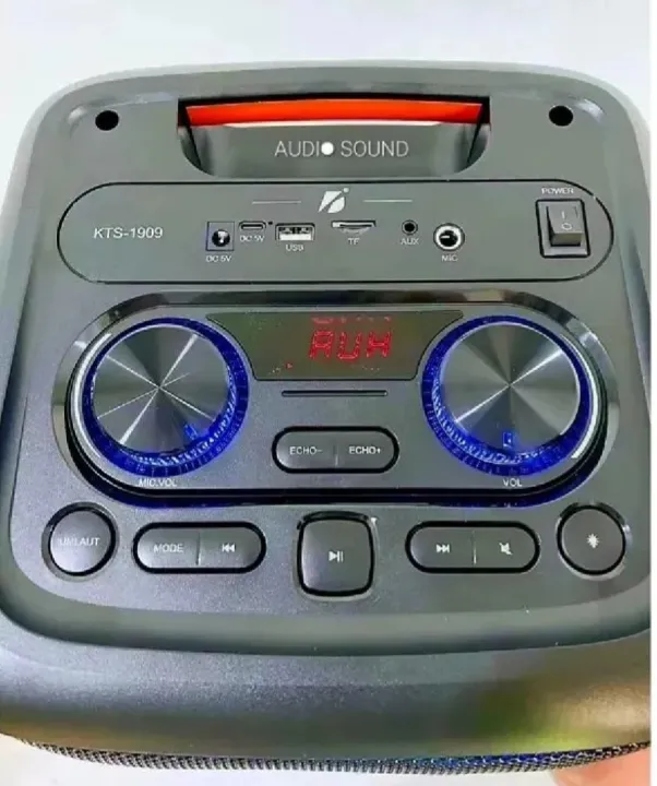 Kts-1909%20Dual%208%20Inch%20Karaoke%20Subwoofer%20Bt%205.0%20Dj%20Good%20Sound%20Speaker%20with%20Wireless%20Microphone%20Portable%20Bass%20Rgb%20Light%20Speaker%20-%20Image%204