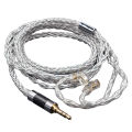 KZ 8 Core Silver Blue Cable Hybrid 784 cores Silver plated Upgrade Cable Earphones Wire For KZ EDXPRO ZS10PRO Decet PRX ZAR. 