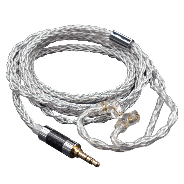 KZ 8 Core Silver Blue Cable Hybrid 784 cores Silver plated Upgrade Cable Earphones Wire For KZ EDXPRO ZS10PRO Decet PRX ZAR