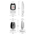 BOIFUN Video Baby Monitor with Camera, No WiFi, ECO VOX Mode, Night Vision, Battery, Two-way Audio, 8 Lullabies, Feeding Reminder, Smart Temperature, 2-inch Screen Baby/Elder/Pet, Wireless, Portable. 