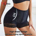 Flarixa Lace Belly Control Panties High Waist Boxers Women Ice Silk Butt Lifting Shaper Shorts Figure Abdomen Shaping Panty.