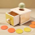Montessori Infant Puzzle Box Toys Exercise Hand-eye Coordination Permanent Box Round Rectangular Box Baby Toys Grasping Toy. 