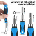 34/44 PCS Multifunction Screwdriver Ratchet Bit Kit One Word Cross Hexagon Screwdriver Small Screwdriver Socket Head Set. 
