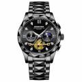 BINBOND Chronograph Watch | Full Black Colour Watch For Man. 