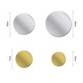 Acrylic Mirror Stickers Self Adhesive Wall Decor Stickers Decorative Small Circle Mirror Decals DIY for Hallway Wall Decor. 