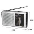 SW/AM/FM Battery Operated Telescopic Antenna Digital Radio Built-in Speaker Portable Mini Radio for Indoor Outdoor Emergency Use. 