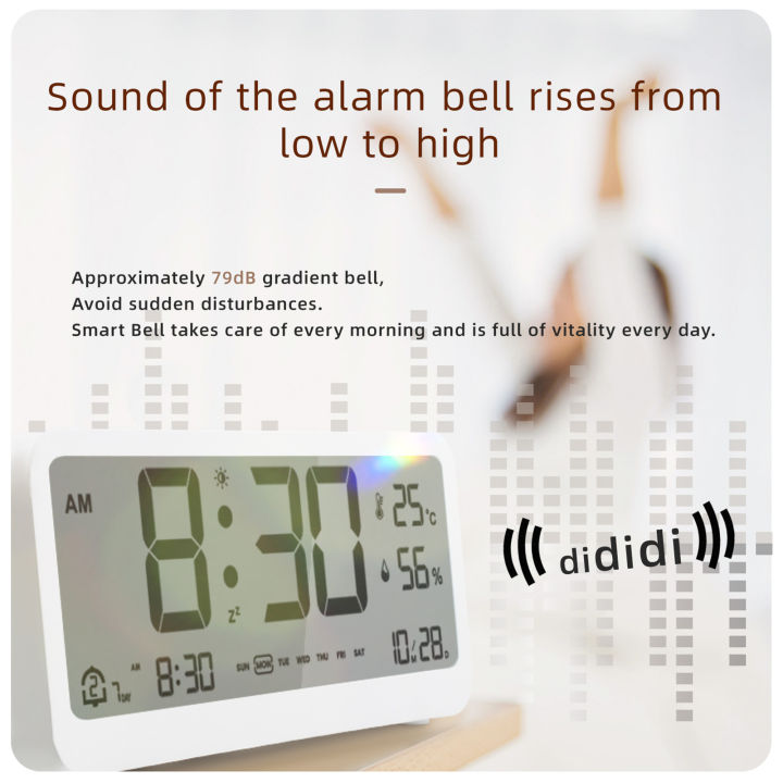 8001-EN%20Multifunctional%20Digital%20Clock%20LED%20Brightness%20Adjustable%20Temperature%20Humidity%20Displaying%20Alarm%20Clock%20with%20Dual%20Alarms%20-%20Image%204