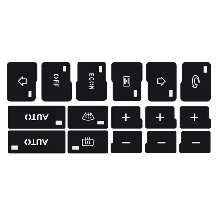thumbnail image 2 of CAReform AC Climate Control Button Repair Decals / Stickers For Audi A4 B6 B7 (2000-2004) 2 of 6