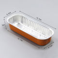 【Special Promotion】 10Pcs 200ml Aluminum Foil Baking Cake Box Rectangular Tin Cupcake Baking Pan Pudding Box Cheese Dessert Cup With Lid. 