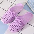 Lace Up Slippers Women Flat Sandals Summer Vacation Beach Shoes Daily Home Non Slip Soft Slippers Ladies Sandalias Mujer.