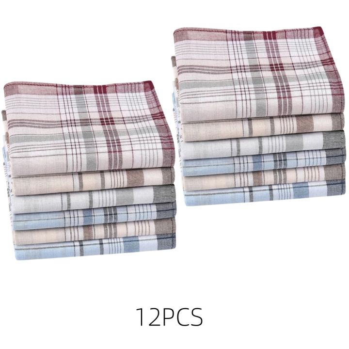 38cm/14.9in%20Soft%20Cotton%20Men's%20Handkerchief%20Classic%20Striped%20Pattern%20Multicolor%20Options%20Stylish%20Men's%20Accessory%20-%20Image%207