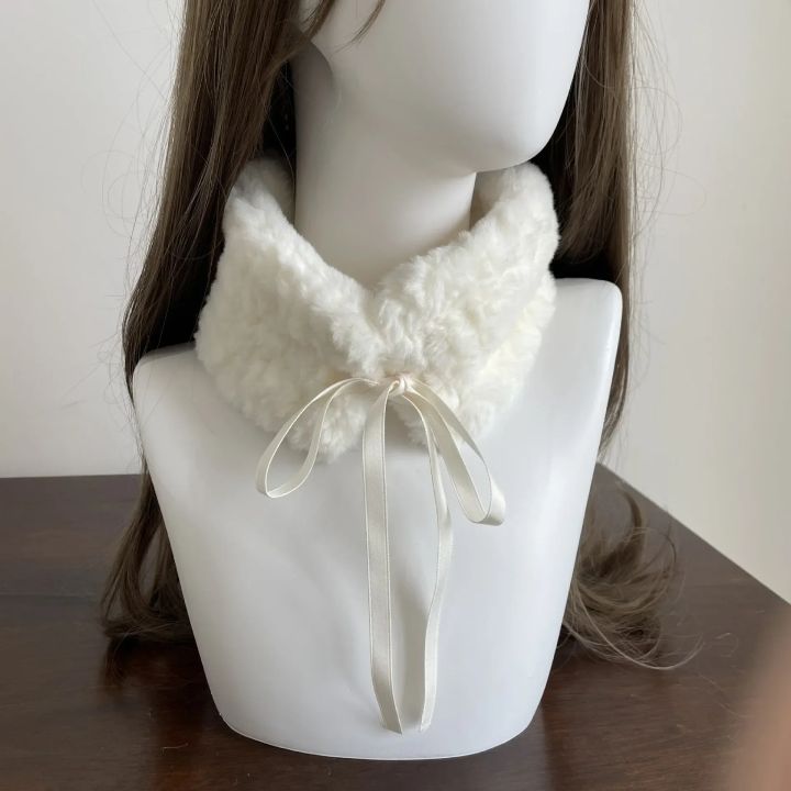 Kawaii%20Japanese%20Hairball%20Hair%20Collar%20Scarf%20Winter%20Thickened%20Warm%20Cute%20Imitation%20Fur%20Rabbit%20Plush%20Tie%20Rope%20Neckerchief%20Y2k%20Scarf%20-%20Image%202