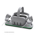 Wireless Charging Dock for Meta Quest 3, Oculus VR Accessories Charger Station Controller Battery Pack, Fit Elite Head Strap. 