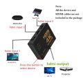 4K 2K 3x1 HDMI Cable Splitter HD 1080P Video Switcher Adapter 3 Input 1 Output Port HDMI Hub for Xbox PS4 DVD HDTV TV PC Laptop. 