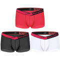 ADANNU Men's Underwear Set Breathable Ice Silk Boxers with Elastic Leg Arm Bands Muscle Compression Gym Fitness Workout Gear 3PC. 