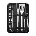Stainless steel oven set barbecue combination tool outdoor BBQ barbecue set barbecue set storage portable cloth bag baking tool. 