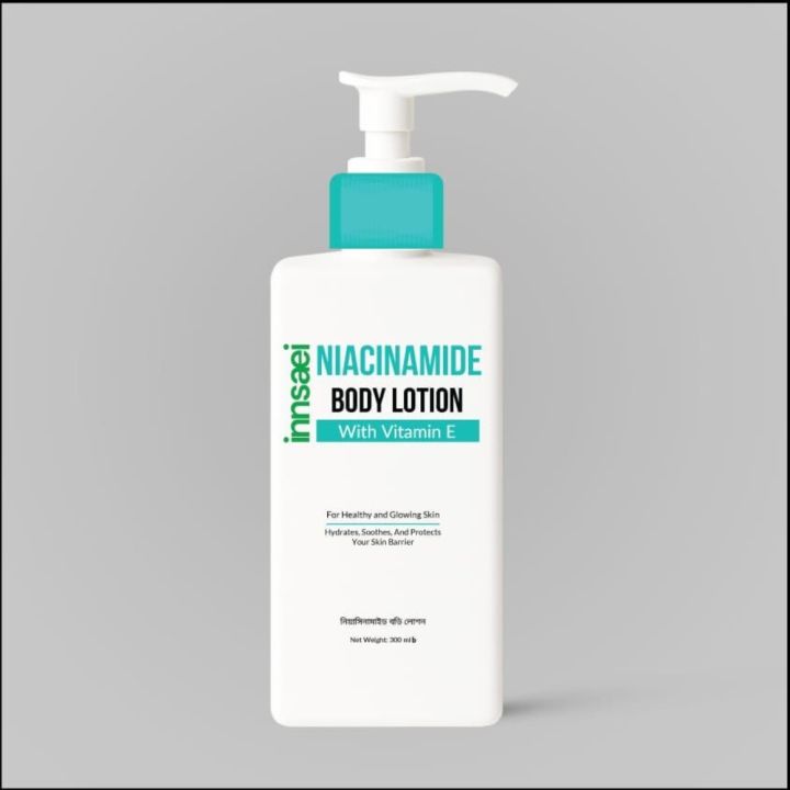 Innsaei Niacinamide Body Lotion With Vitamin E, 300 ml