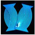 Universal Neon Night Glow Rim Stickers – Reflective Decals for All Motorcycles (Honda, Suzuki, Yamaha & More). 