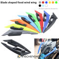 Motorcycle Front Fairing Winglets 1pair Universal Side Spoilers Dynamic Wing Sticker Motorcycle Winglet Aerodynamic. 