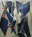 PULSAR 150 TWIN DISC BLUE STICKER KIT. 