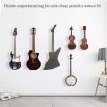 Guitar Wall Mount Hanger Hook Acoustic Electric Bass Guitar Wall Hook Hanger Black Metal Holder Hanger. 