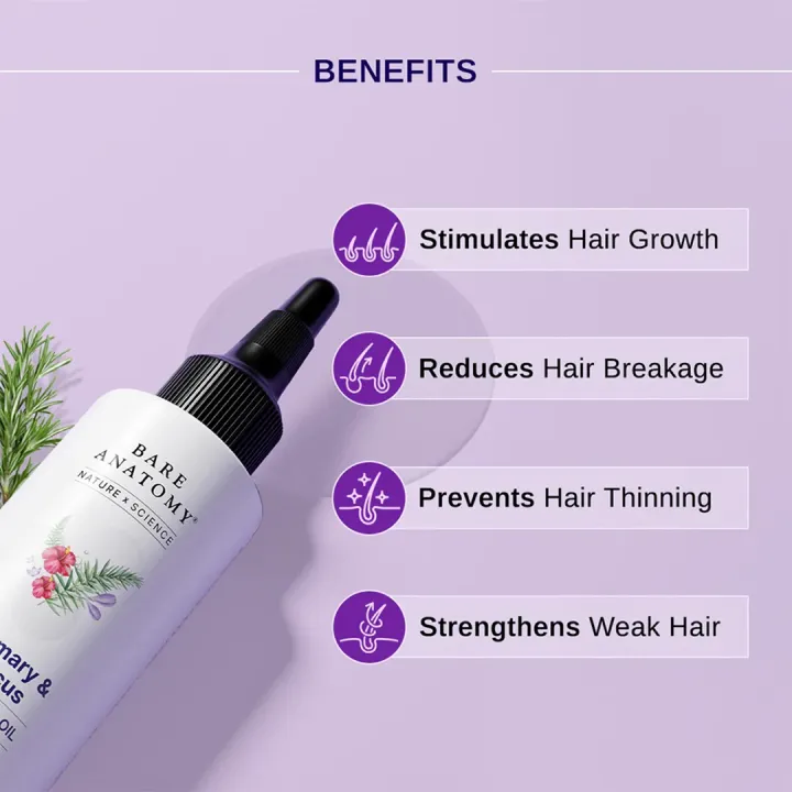 BARE%20ANATOMY%20Rosemary%20&%20Hibiscus%20Hair%20Growth%20Oil%20enriched%20with%20Bhringraj%20for%20New%20Hair%20Growth%20Hair%20Oil%20(100%20ml)%20-%20Image%205