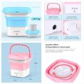 Snall Prtable Washing Machine, Mini Washer 8L Water Capacity With 3 modes ( For Apartments, Camping, Travel) - 2 KG. 