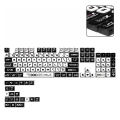 Pudding Keycap Apocalypse Biochemical Four Sided Transparent PBT 125 Keys for 61 68 75 84 87 89 96 98 100 Mechanical Keyboard. 