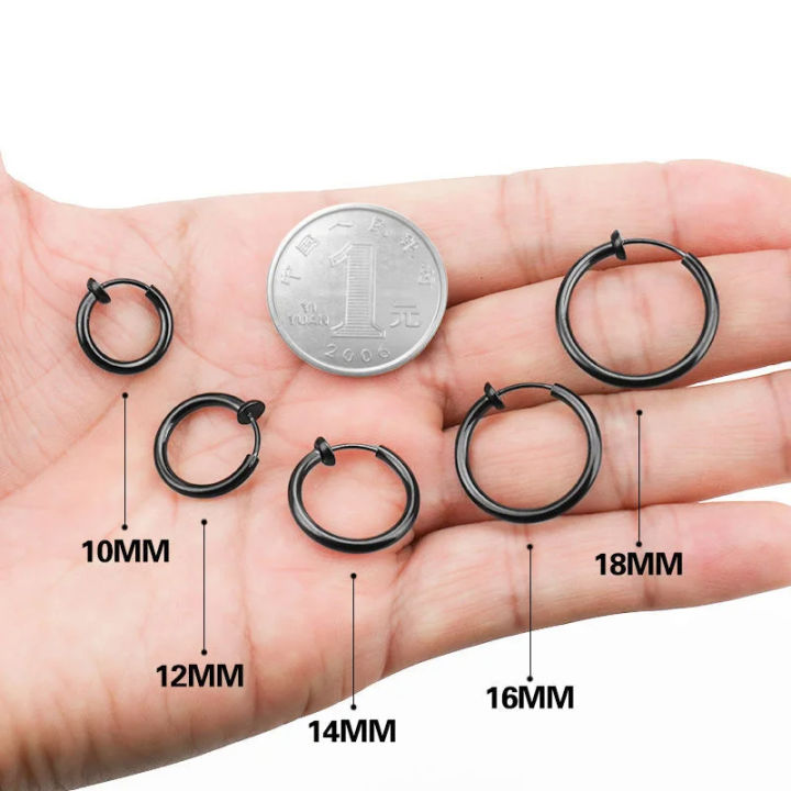 2Pcs%20Small%20Hoop%20Spring%20Ear%20Clips%20Earrings%20For%20Women%20Men%20Stainless%20Steel%20Painless%20No%20Piercing%20Stealth%20Fake%20Ear%20Jewelry%208-20mm%20-%20Image%206