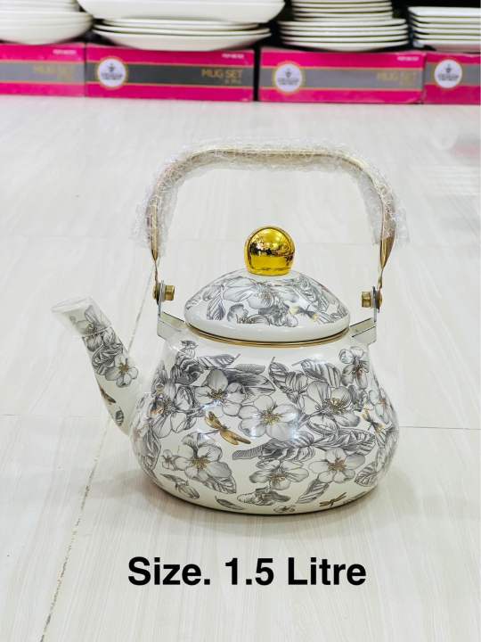 Enamel Coated Kettle 1.5,, 2.5 and 4. Litre (Tamcheeni)