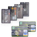 waterproof Super Slim Credit Card USB Flash Drive 32GB pendrive 4GB 16GB 32GB 64GB bank card model Memory Stick u disk. 