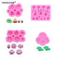 Lotus Flower Frog Tadpole Lotus Flower DIY Resin Jewelry Accessories Silicone Mold Handmade Chocolate Flip Cake Baking Molds.
