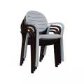 SAAB SP-675 NEW FULL PLASTIC INDOOR AND OUTDOOR SPECTRUM PATTI CHAIR. 