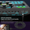 SX91 Sound Card USB Sound Mixer Professional Audio Mixing Console Amplifier For Live Sing PC Computer Laptop Cellphone.