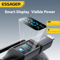 Essager 4 In 1 Digital Display USB Cable Type C 100W PD Fast Charging Wire For iPhone Macbook iPad Type C Lighting Cable.