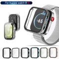 For Huawei Watch Fit 3 All-Around Screen Protector Glass+Cover Hard PC Bumper Tempered Glass Watch Case For Huawei Watch Fit 3.