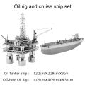 3D Metal Puzzle Set American Locomotive Uss Roosevelt Oil Drilling Model  for Children 14+ Travel Games Jigsaw DIY Toys. 