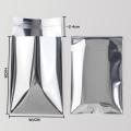100pcs Smooth Silver Aluminium Foil Self-Adhesive Bags Plastic Packaging  Bags Greeting Card Packaging Postcard  Bags. 