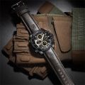 NAVIFORCE 9197L OEM Logo Business Military Quartz Leather Belt Watches Men Wrist Calendar Analog Clock Watch Band Relojes.