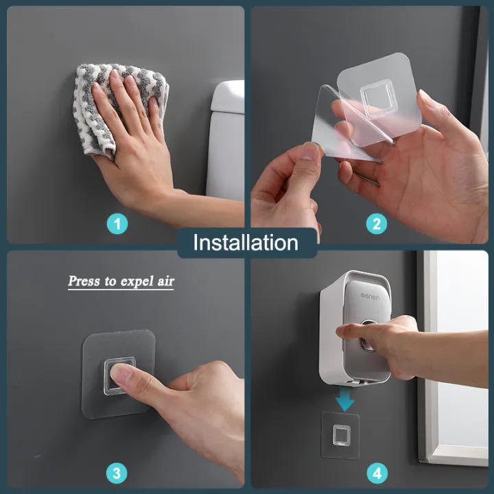 %EF%BB%BFMENGNI%20Toothpaste%20Dispenser%20Wall-Mounted%20Bathroom%20Toothpaste%20Squeezer%20Punch-Free%20Toothbrush%20Holder%20Rack%20manual%20operation%20-%20Image%206